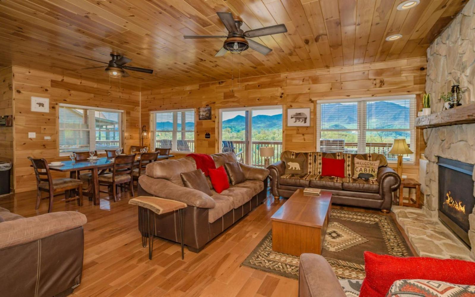Beartastic Mountain View Lodge جاتلينبرج المظهر الخارجي الصورة